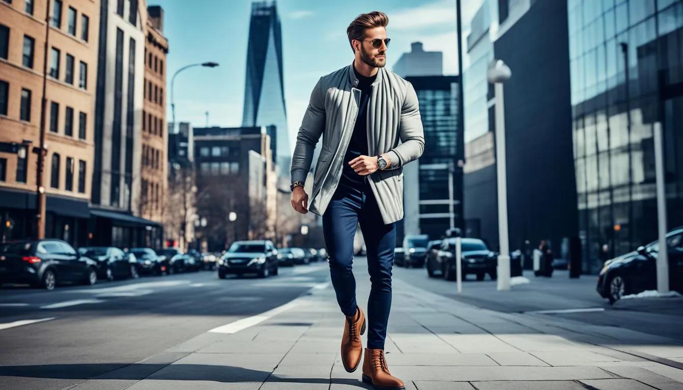 Chelsea boots with trendy men