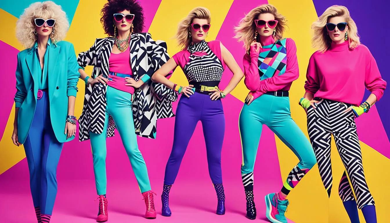 neon 80s fashion